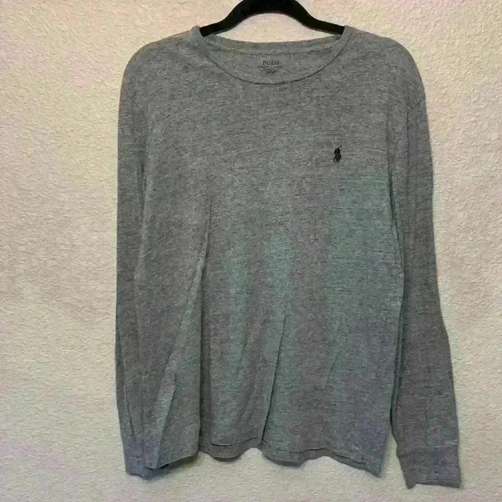 Polo by Ralph Lauren grey long sleeve sz M casual basic closet staple winter